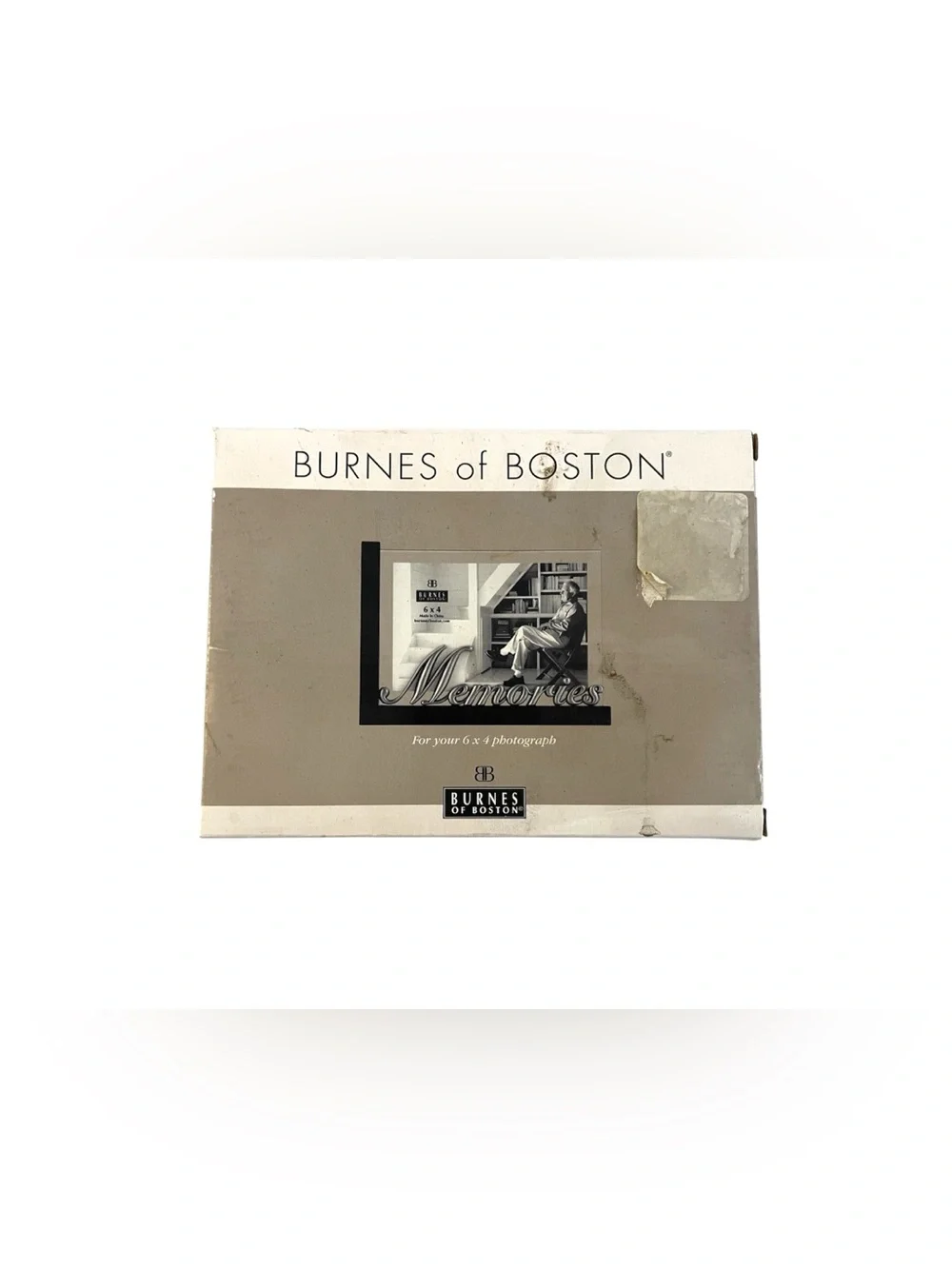 Burnes of Boston Memories Photo Frame 4x6 Silver Script Metal Picture Frame NEW